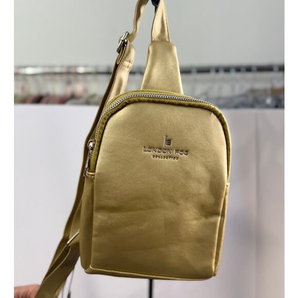 London Fog Gold Crossbody Bag, NWT - Picture 6 of 13